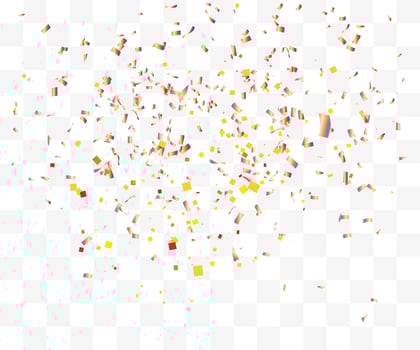 many falling tiny confetti vector
