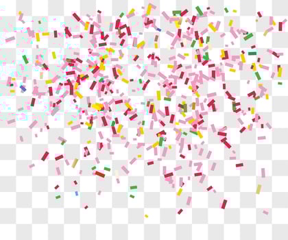 many falling tiny confetti vector