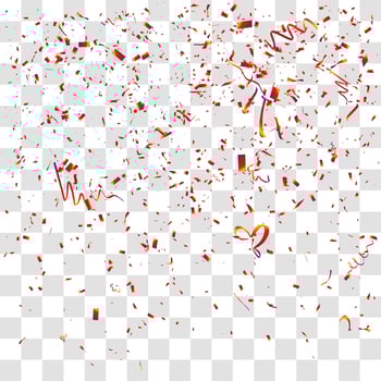 many falling tiny confetti vector