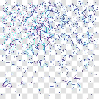 many falling tiny confetti vector