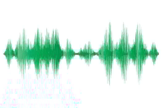 multicolored sound waves vector