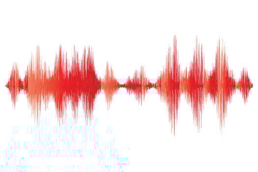 multicolored sound waves vector