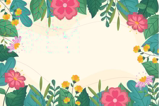 Spring Border Background vector