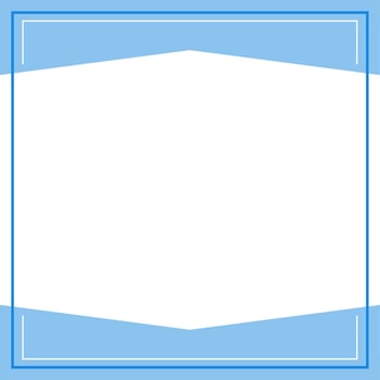 Blue and white background color with stripe line shape. Suitable for social media post and web internet ads. Template layout. Frame, boarder for text, picture, advertisement. Empty space. vector