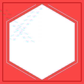 Red and white rhombus background color with stripe line shape. Suitable for social media post and web internet ads. Template layout. Frame, boarder for text, picture, advertisement. Empty space. vector