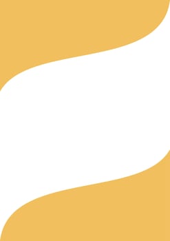 Yellow wavy frame. Empty space for picture, text. Advertising, banner, cover. Business sheet. vector