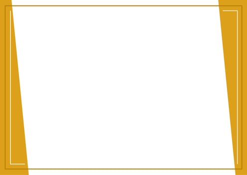 Yellow, orange and white background color with stripe line shape. Suitable for social media post and web internet ads. Template layout. Frame, boarder for text, picture, advertisement. Empty space. vector