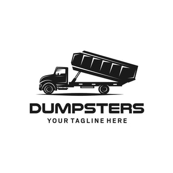 Dumpsters design logo - vector illustration, Dumpsters emblem design on a white background. suitable for you design need, logo, illustration, animation, etc