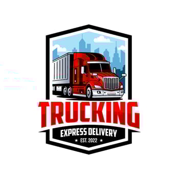 Truck logo template, Perfect logo for business related to automotive industry vector