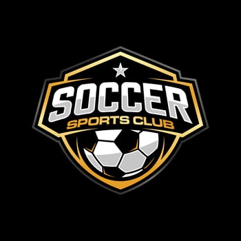 Soccer Football Badge Logo Design Templates. Sport Team Identity Vector Illustration.