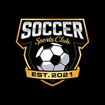 Soccer Football Badge Logo Design Templates. Sport Team Identity Vector Illustration.