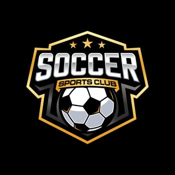 Soccer Football Badge Logo Design Templates. Sport Team Identity Vector Illustration.