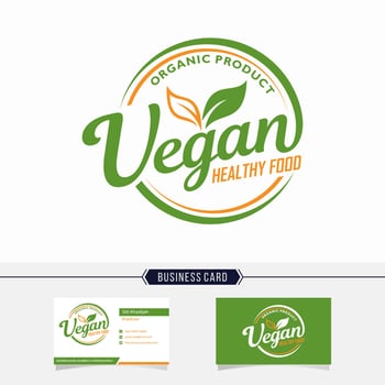 Vector illustration, food design. Handwritten lettering for restaurant, cafe menu. Vector elements for labels, logos, badges, stickers or icons. Calligraphic and typographic collection. Vegan menu