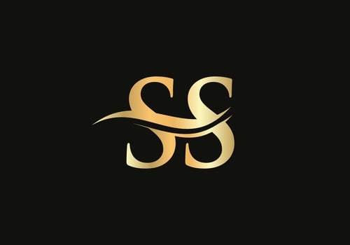 Initial Letter SS Linked Logo for business and company identity. Modern Letter SS Logo Vector Template with modern trendy