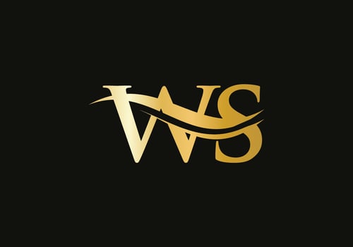 WS Linked Logo for business and company identity. Creative Letter WS Logo Vector