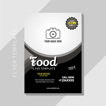 flyer template, perfect for flyer restaurant, flyer menu, restaurant menu, restaurant template, business, business template, cafe, menu, etc vector