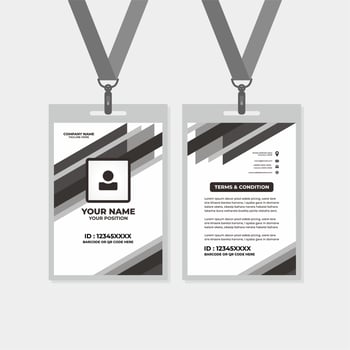 template id card, for name tag, committee, office, member, corporate, company, identity, staff,community, group, committee, club, vector
