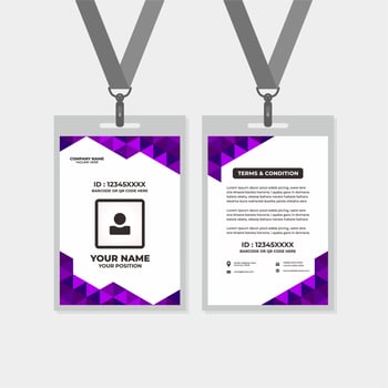 template id card, for name tag, committee, office, member, corporate, company, identity, staff,community, group, committee, club, vector