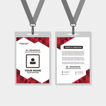 template id card, for name tag, committee, office, member, corporate, company, identity, staff,community, group, committee, club, vector