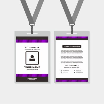 template id card, for name tag, committee, office, member, corporate, company, identity, staff,community, group, committee, club, vector