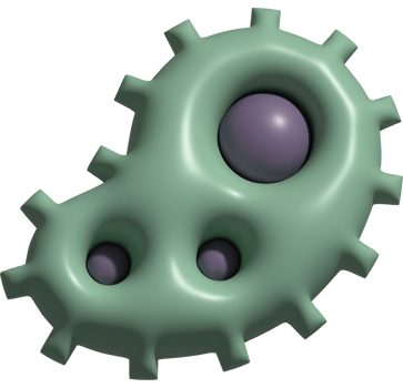 3d illustration of bacteria png
