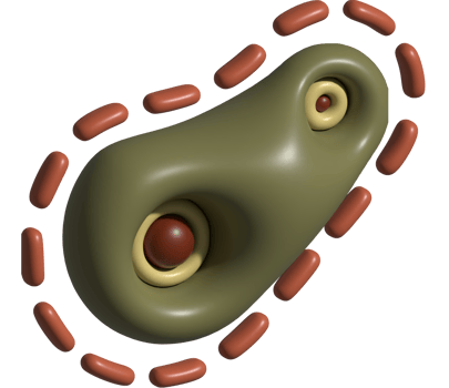 3d illustration of virus icon png