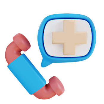 3d illustration health emergency contact png