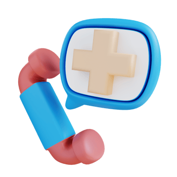 3d illustration health emergency contact png