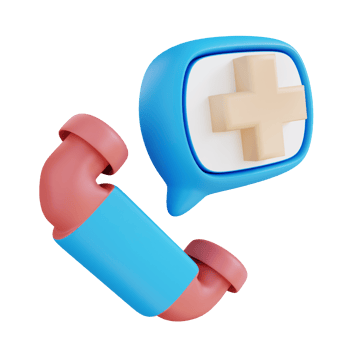 3d illustration health emergency contact png