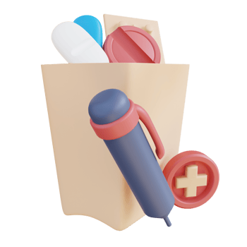 3d illustration of drug redemption note png