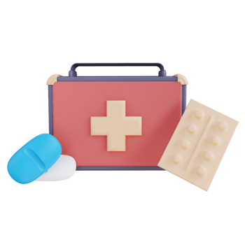 3d illustration of first aid medicine png