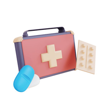 3d illustration of first aid medicine png