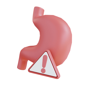 3d illustration of gastric pain png