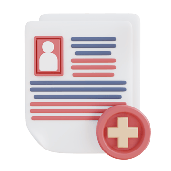 3d illustration of health patient document png