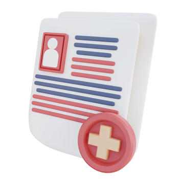 3d illustration of health patient document png