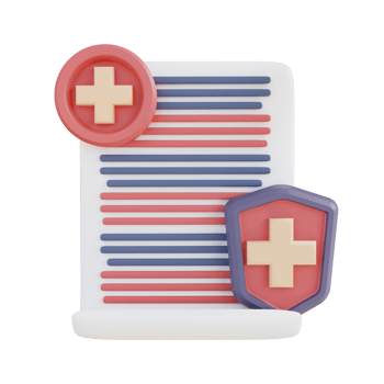 3d illustration of safe health document png