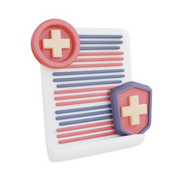 3d illustration of safe health document png