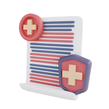 3d illustration of safe health document png