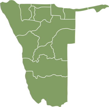 doodle freehand drawing of namibia map. png