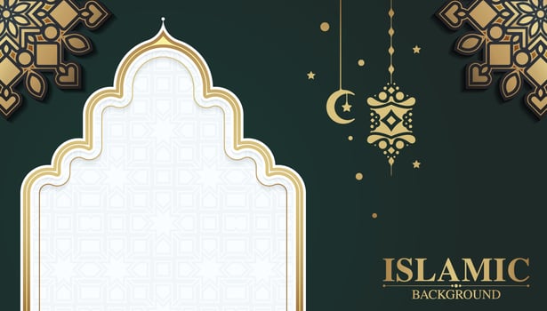 Luxury mandala background with arabesque arabic islamic east pattern vector
