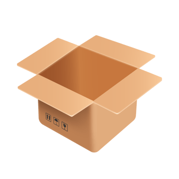 empty parcel box was opened. png