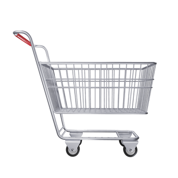 empty shopping cart side view for designing various shopping promotions, png