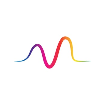Sound waves vector illustration