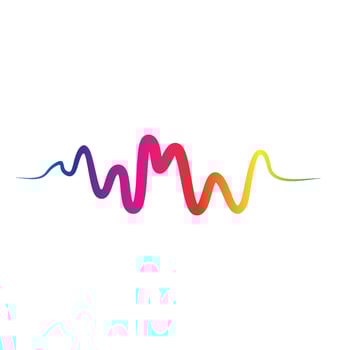 Sound waves vector illustration