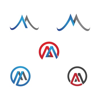 M Letter Logo Template vector