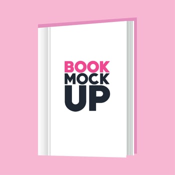 corporate identity branding mockup, mockup with book of cover white color vector