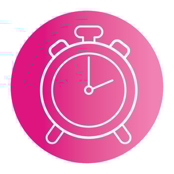 alarm clock button, in white background vector