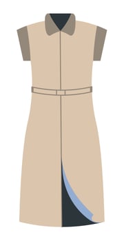 Clothing for women, long sleeveless dress fashion vector