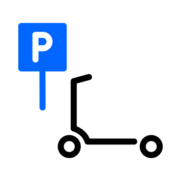 parking of scooter icon png