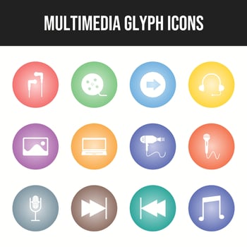 Beautiful Multimedia vector icon set